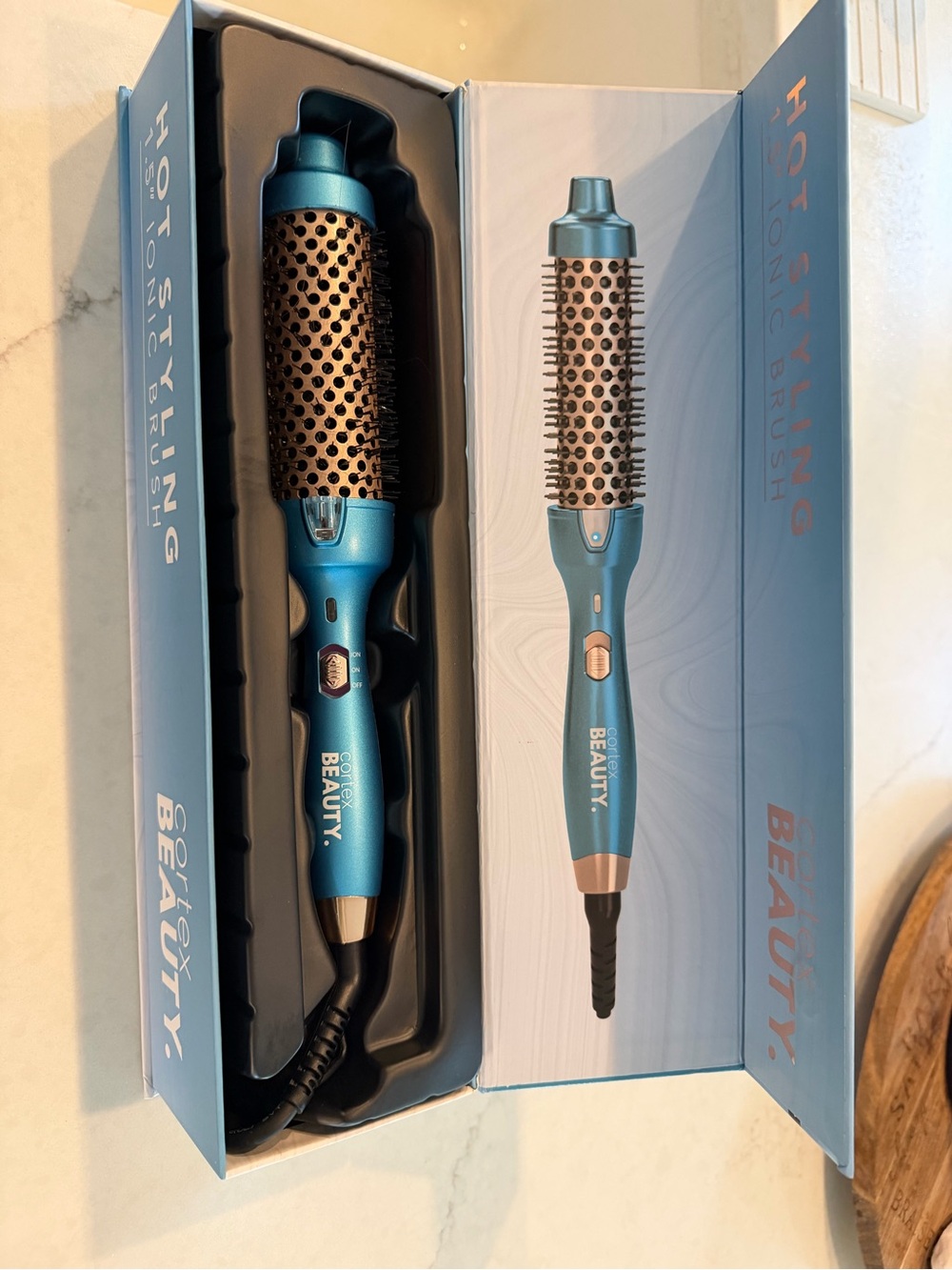 Hot Styling Blue Ionic Round Brush - 1.25in